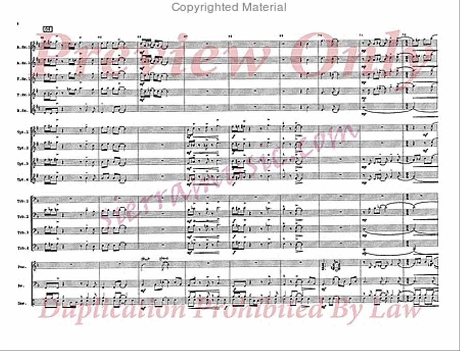 Go, Tell It on The Mountain Jazz Ensemble scores gallery preview page 9