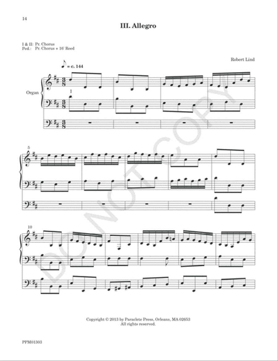 Concerto in D Organ Solo scores gallery preview page 17