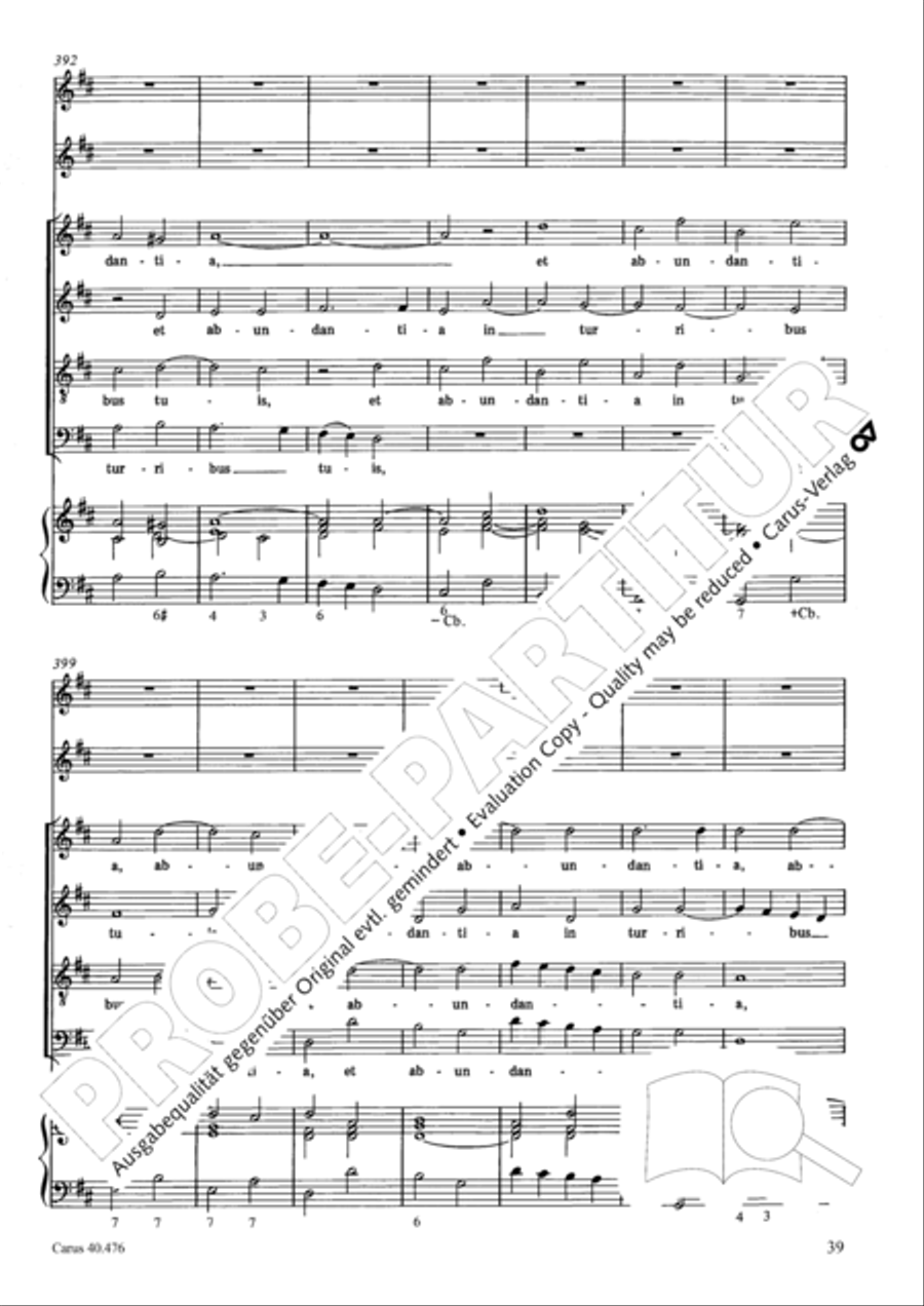 Psalm 121 (Laetatus sum) SA scores gallery preview page 40