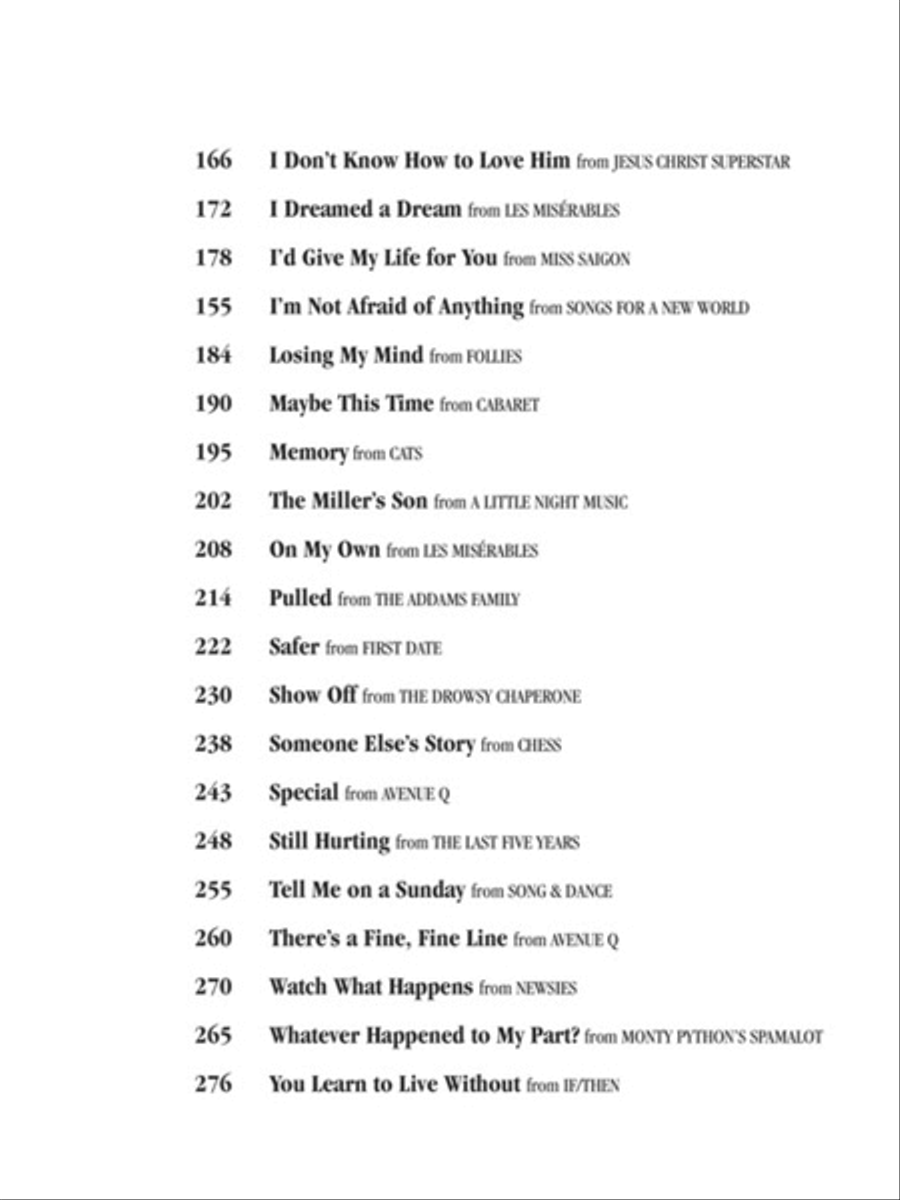 Broadway Belter's Songbook – Third Edition Voice scores gallery preview page 4