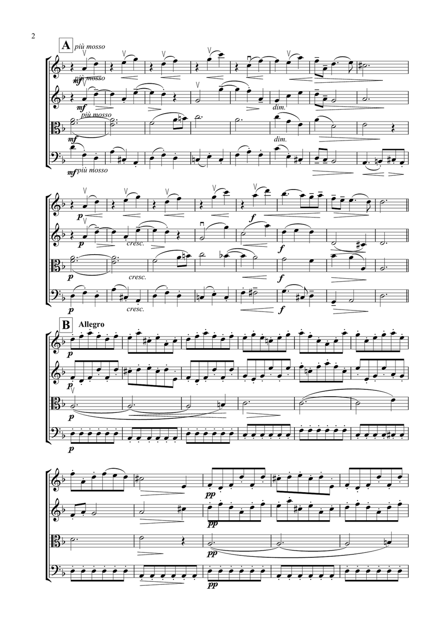 La Follia - Geminiani String Quartet scores gallery preview page 2
