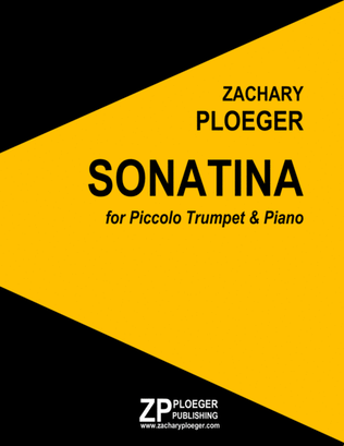Book cover for Sonatina for Piccolo Trumpet and Piano