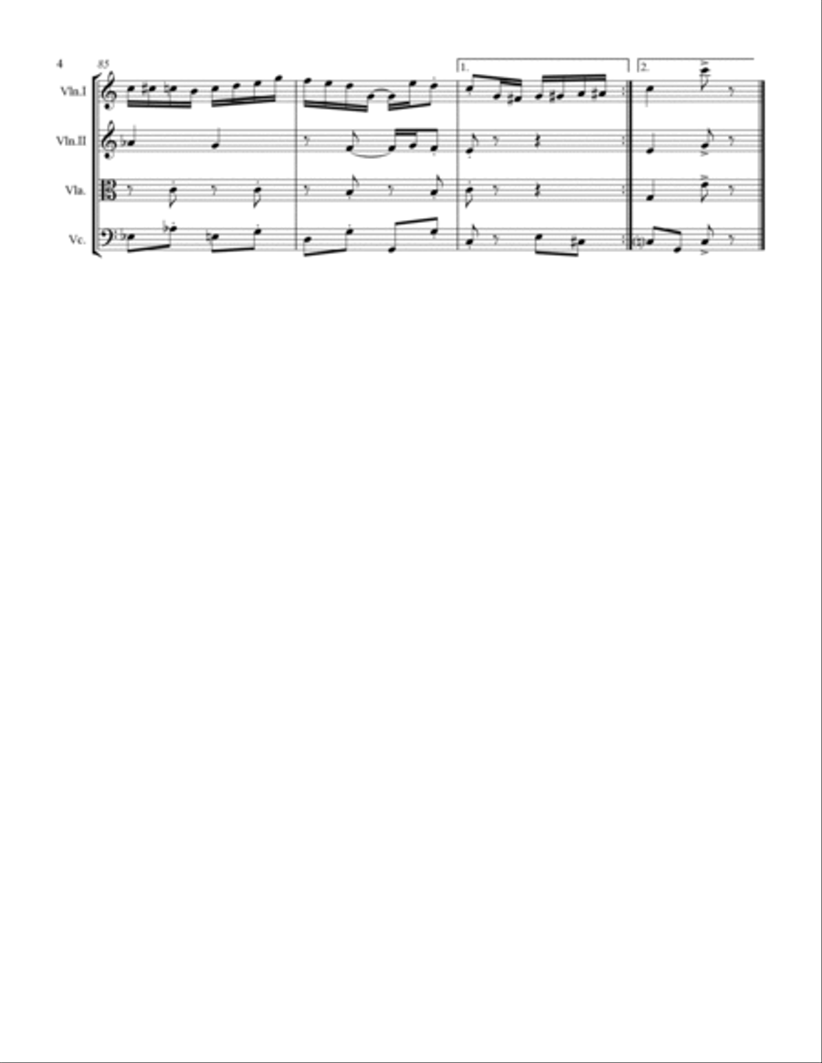 Joplin - “Paragon Rag” (for String Quartet) String Quartet scores gallery preview page 5