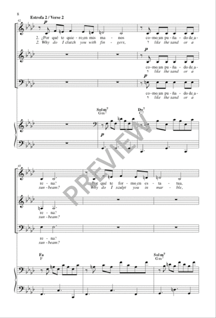 Yo Sé Que Sé / I Think I Know 3-Part scores gallery preview page 8
