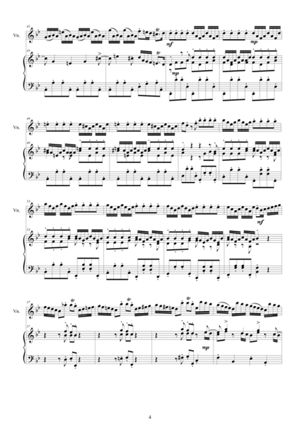 Vivaldi - Violin Concerto No.1 in B flat major Op.4 RV 383 for Violin and Piano image number null