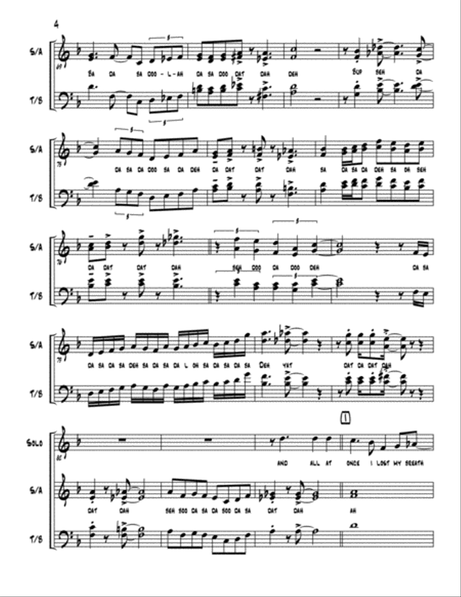 Have You Met Miss Jones? 4-Part scores gallery preview page 4
