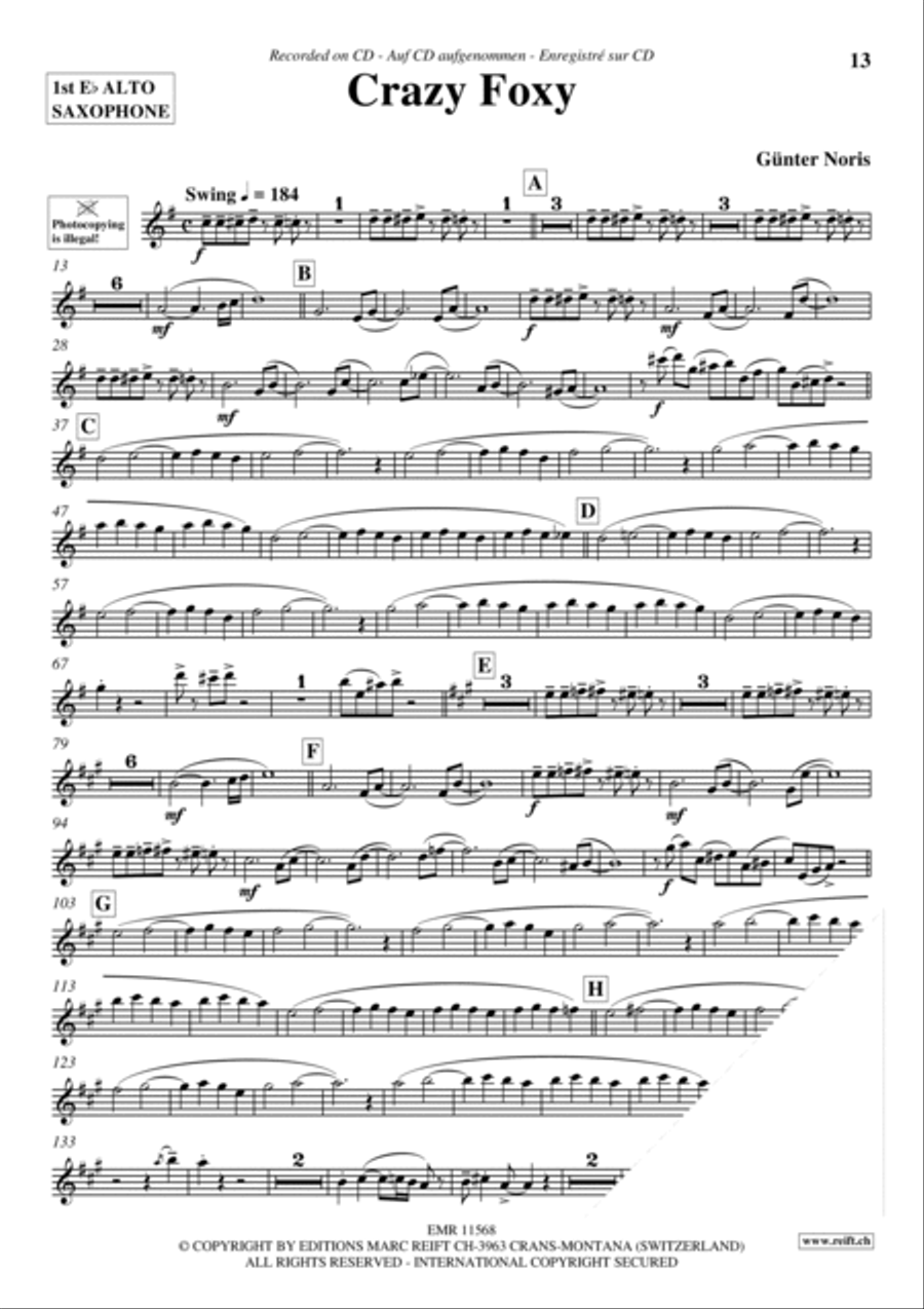 Play The 1st Alto Sax With The Ballroom Dance Orchestra Vol. 3 Alto Saxophone scores gallery preview page 11