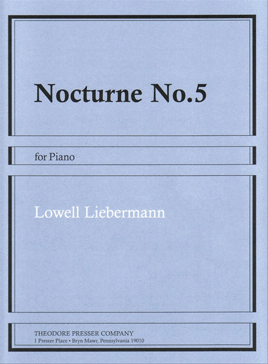 Nocturne No. 5 Nocturne No. 5 Chamber Music scores gallery preview page 1