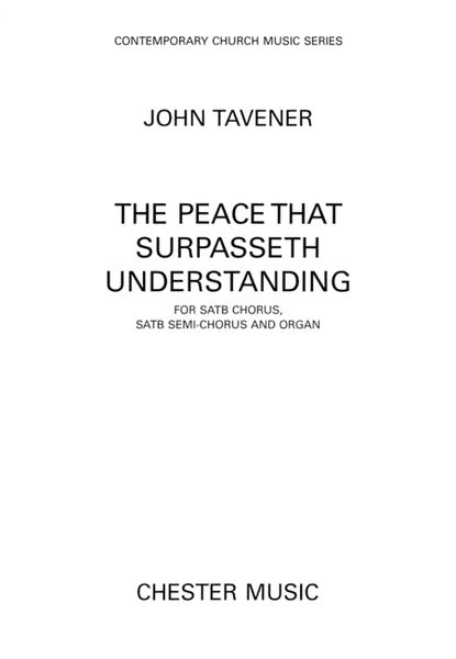 The Peace That Surpasseth Understanding For Satb Chorussatb Semi-chorus And Organ image number null