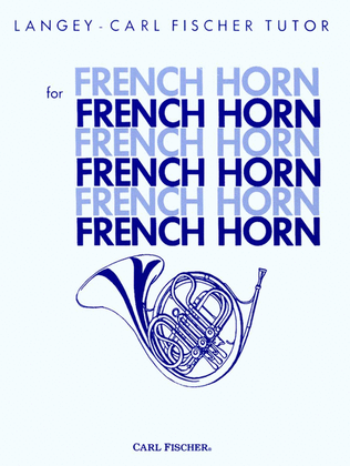 Book cover for Langey-Fischer Tutor For French Horn