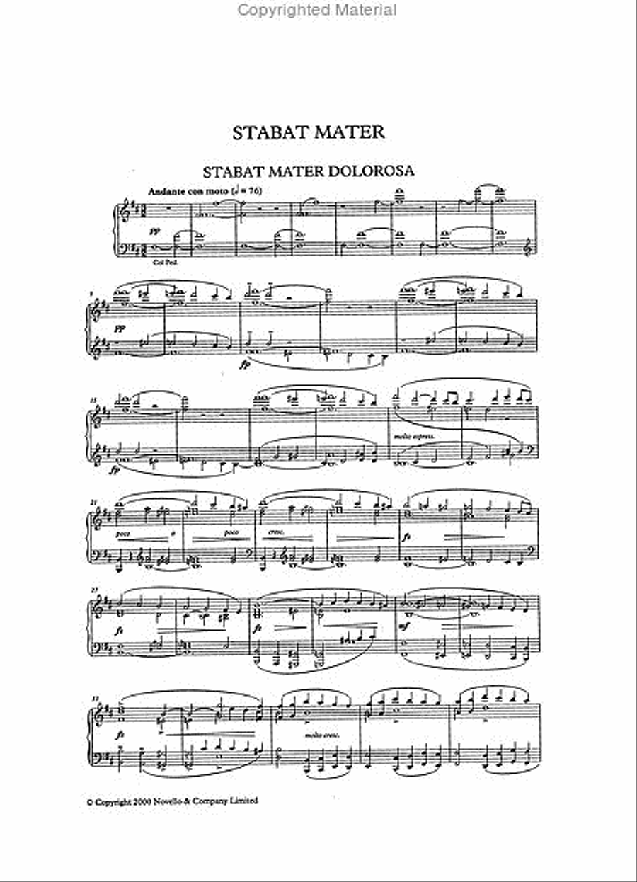 Stabat Mater 4-Part scores gallery preview page 2