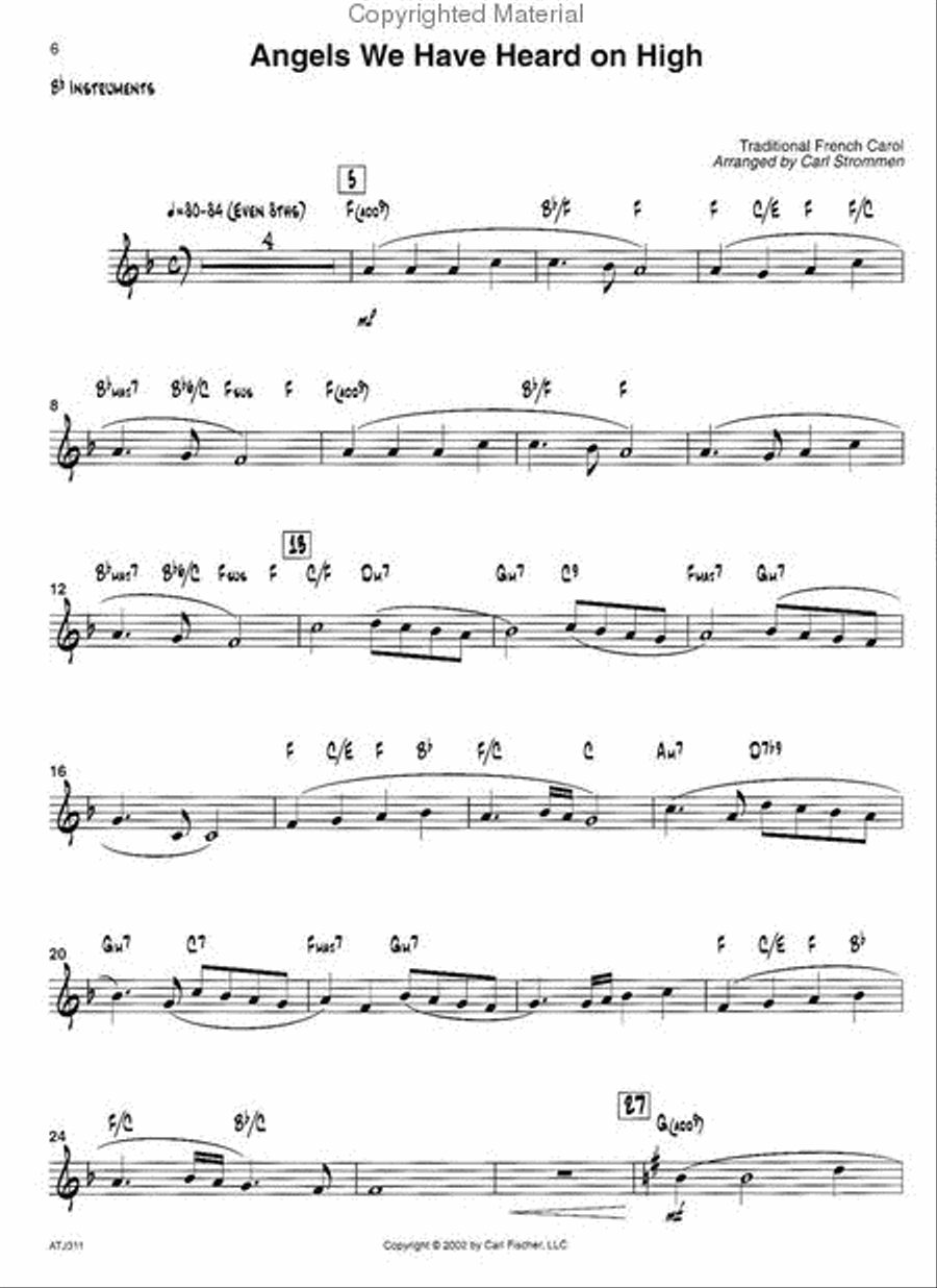 Swing Into Christmas B-Flat Clarinet scores gallery preview page 2
