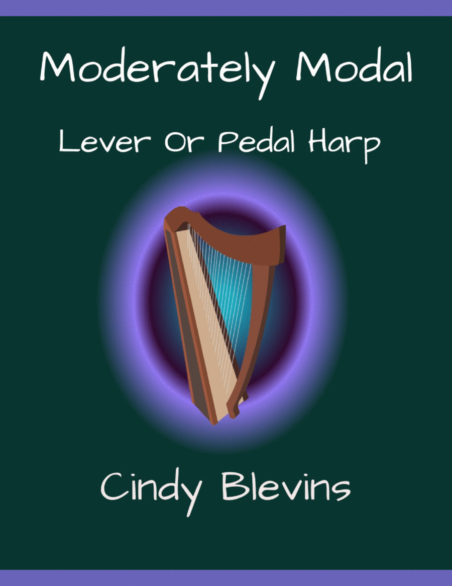 Moderately Modal, original solo for Lever or Pedal Harp Pedal Harp scores gallery preview page 1