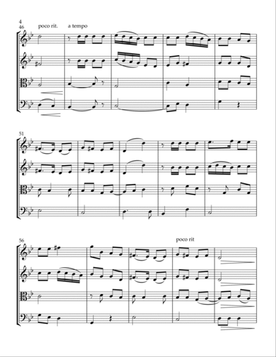 Cuando El Rey Nimrod String Quartet scores gallery preview page 4