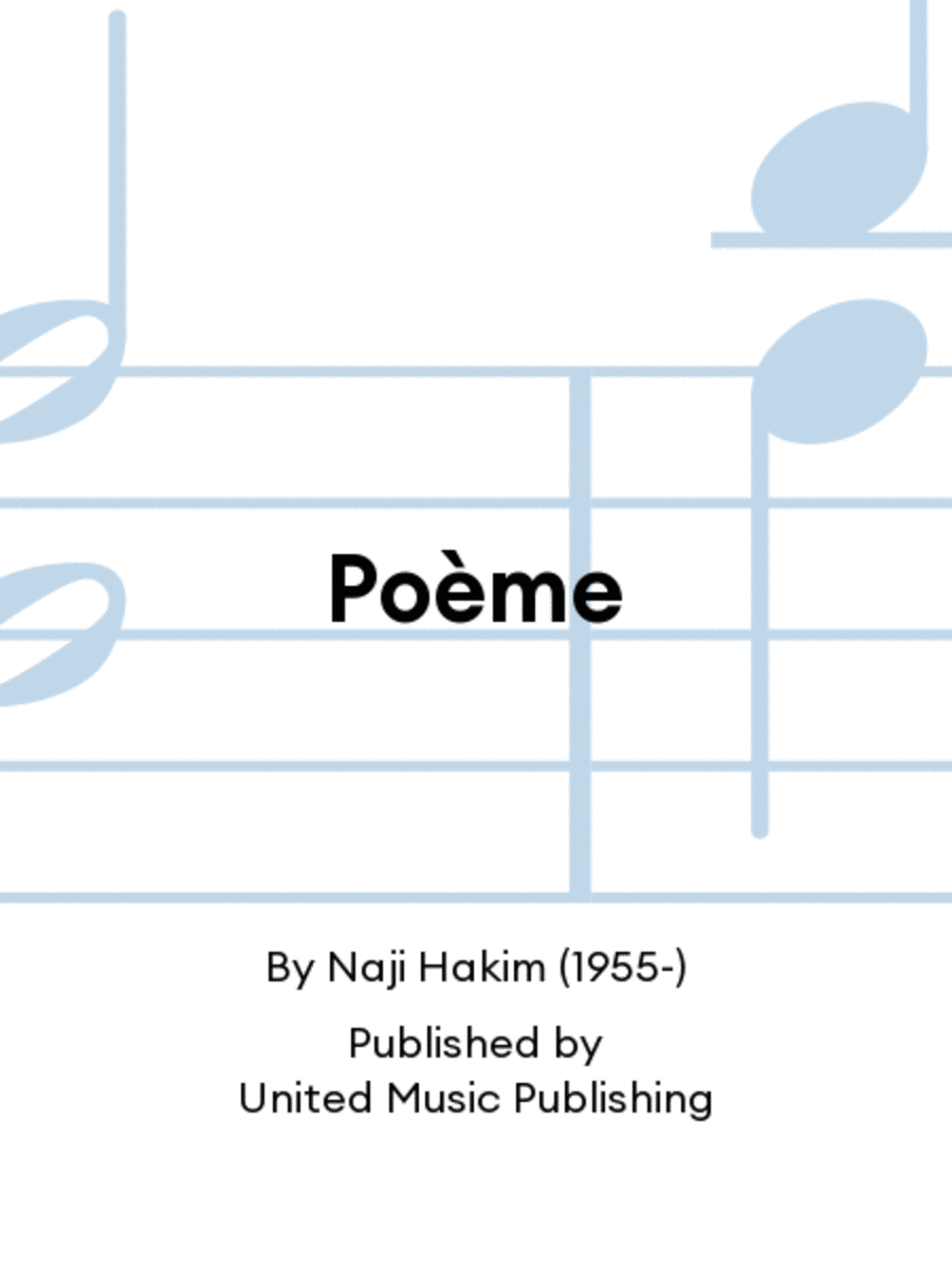Poème Clarinet Solo scores gallery preview page 1