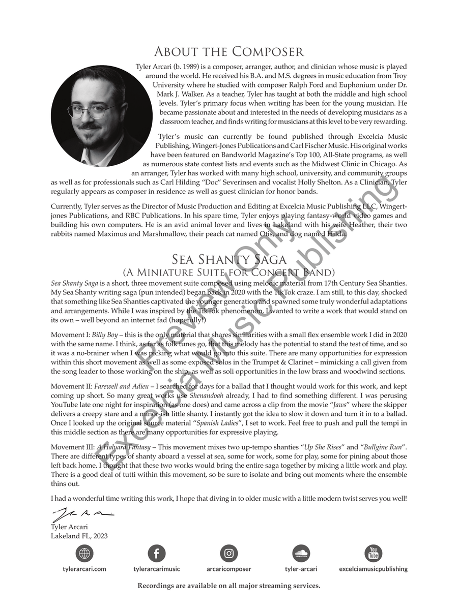Sea Shanty Saga Sea Shanty Saga Concert Band scores gallery preview page 3