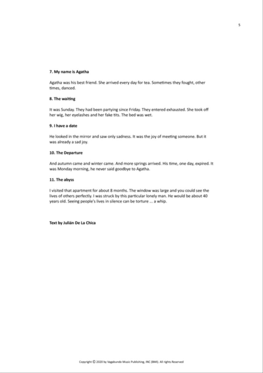 De La Chica: Voyeuristic Images, Op. 10 Piano Solo scores gallery preview page 6