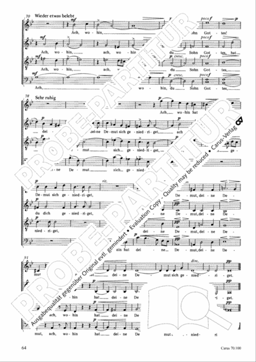 Geistliches Chorbuch der Romantik Choir scores gallery preview page 65