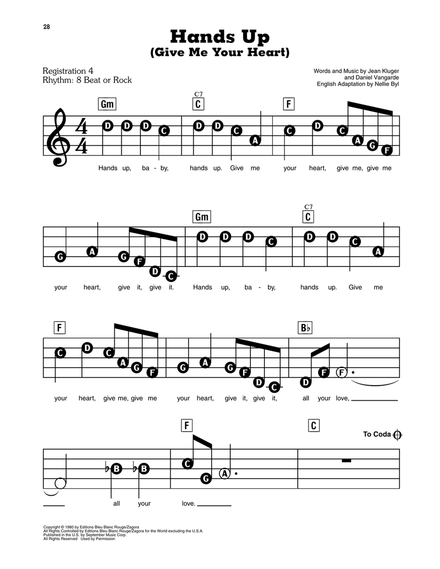 Electronic keyboard sheet music discount