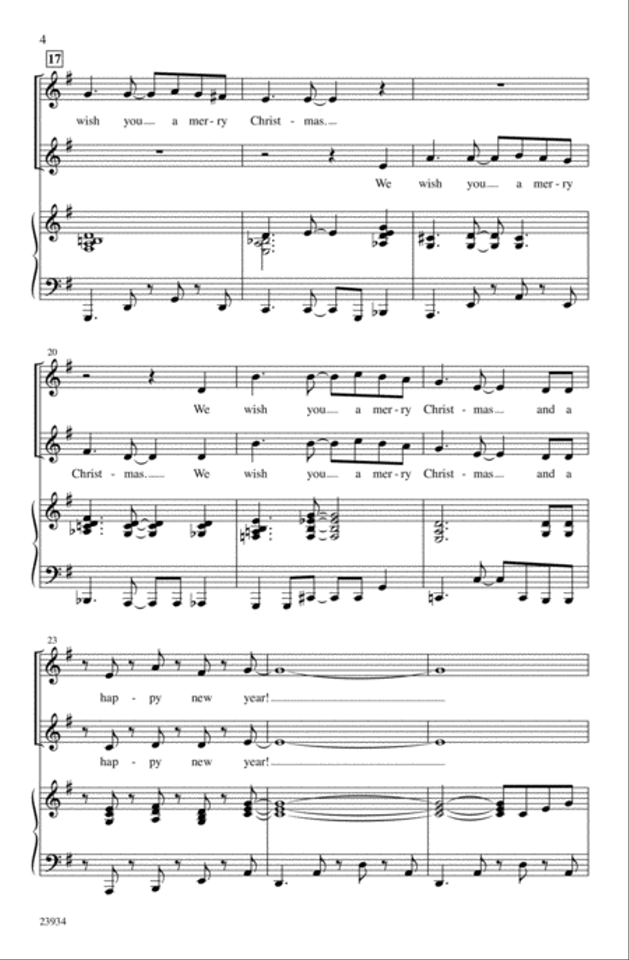 We Wish You a Merry Christmas 2-Part scores gallery preview page 3
