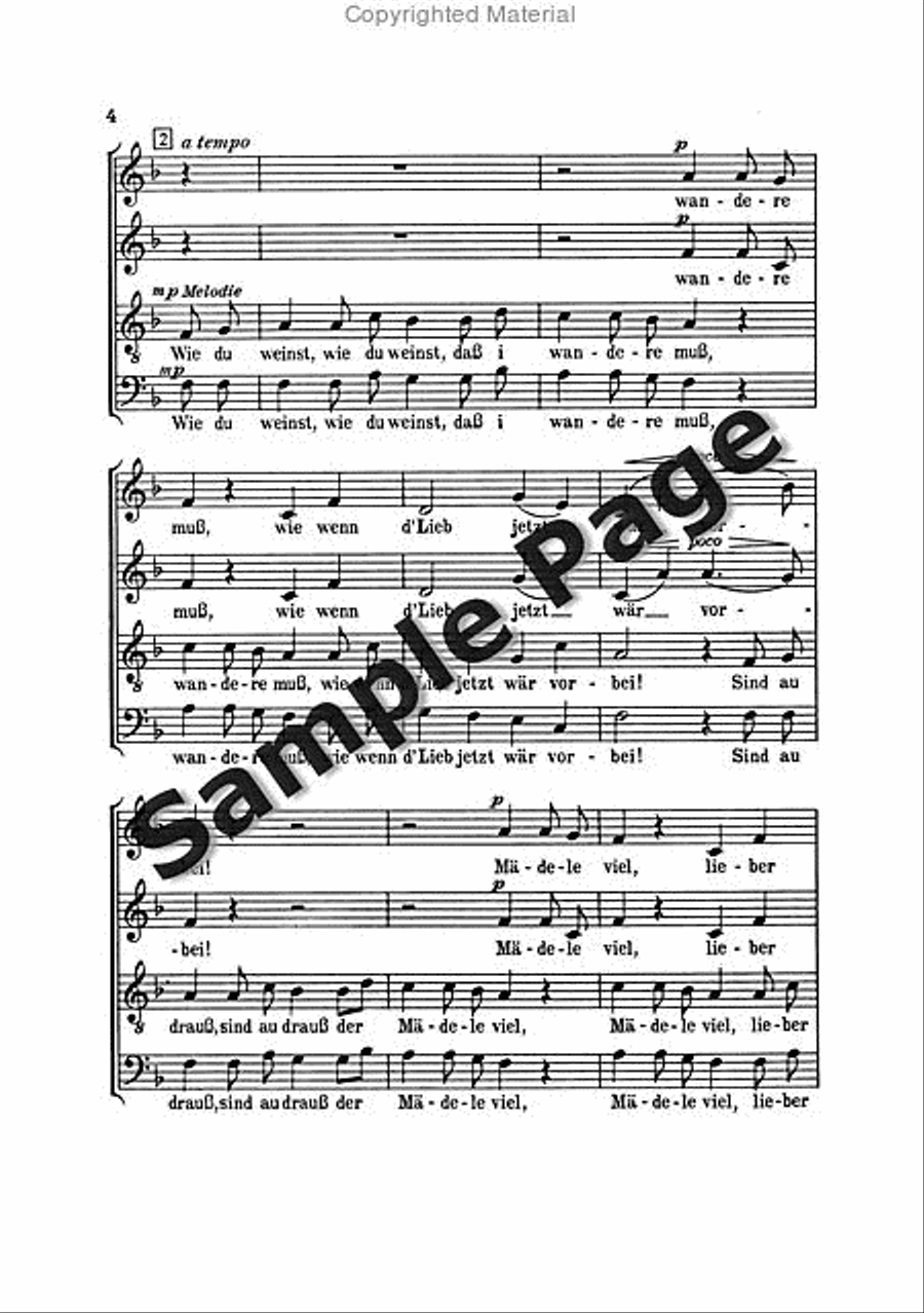 Muss I Denn Muss I Denn 4-Part scores gallery preview page 5