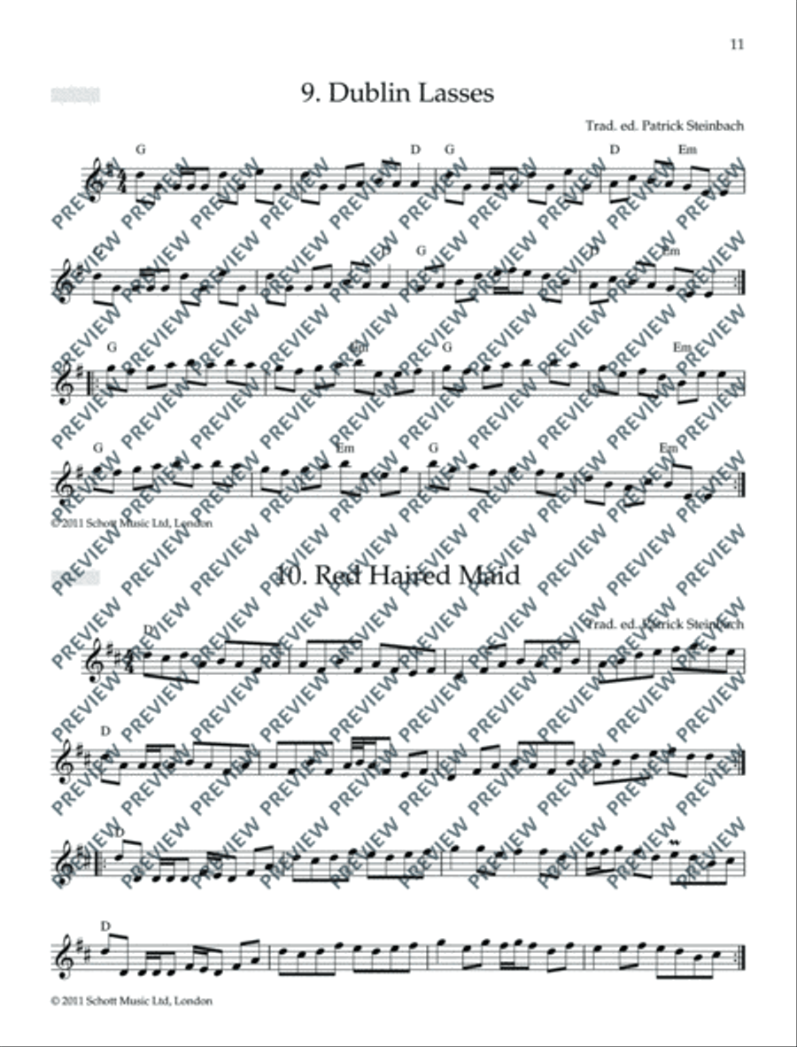 Irish Folk Tunes for Flute Flute scores gallery preview page 12