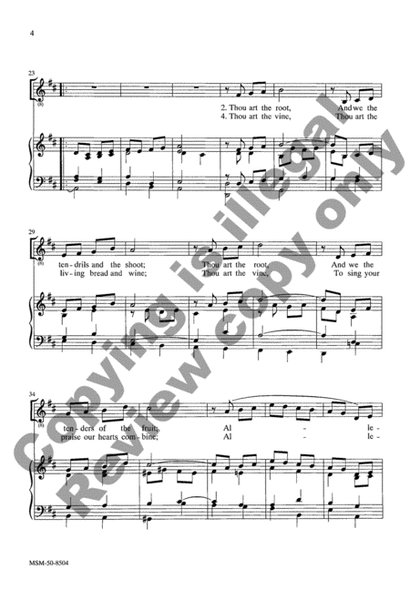 Thou Art the Vine (Choral Score) image number null