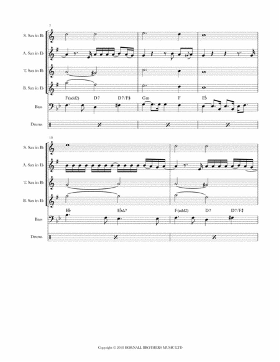 The Lady In Red Saxophone Quartet scores gallery preview page 2