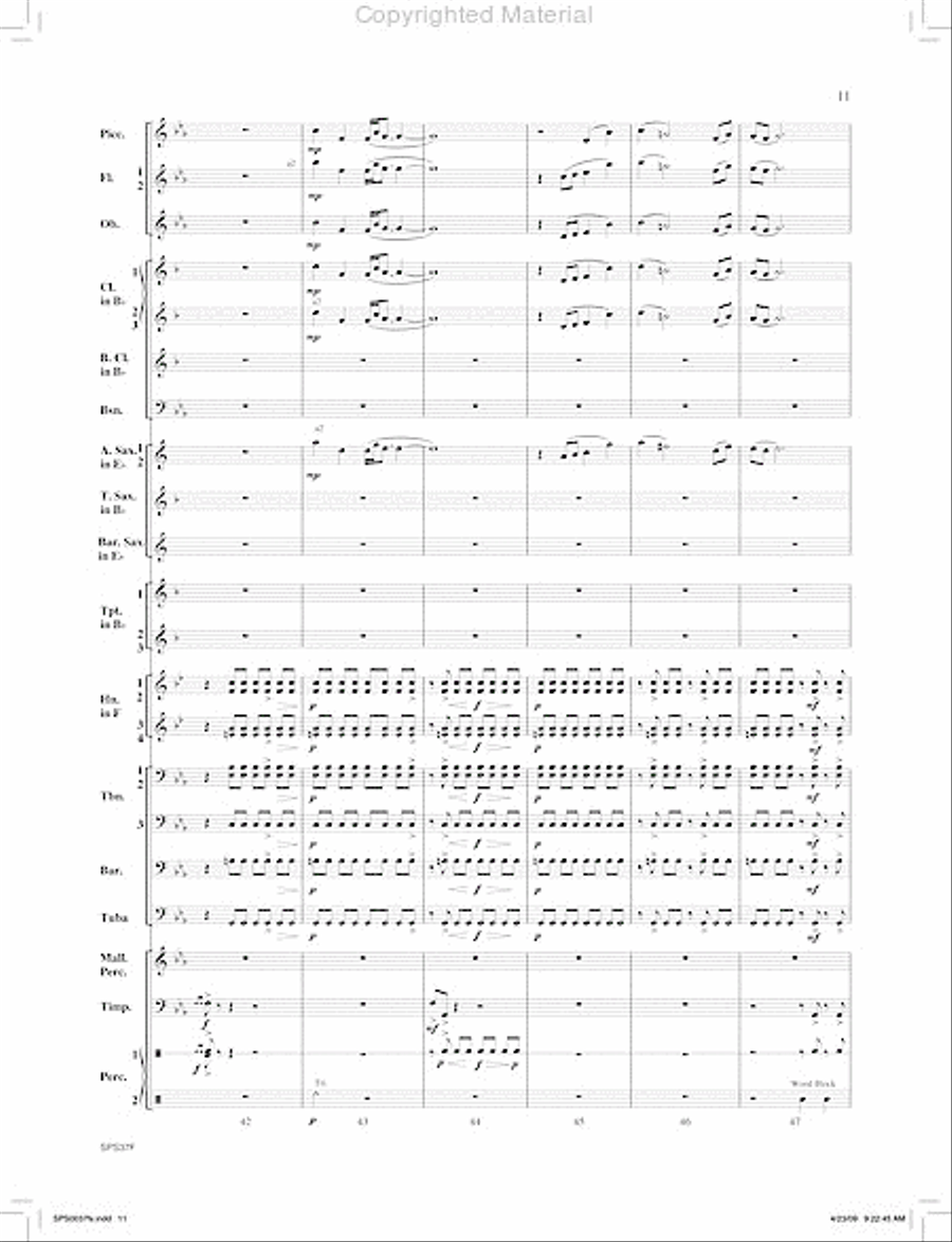 Ricochet Concert Band scores gallery preview page 12