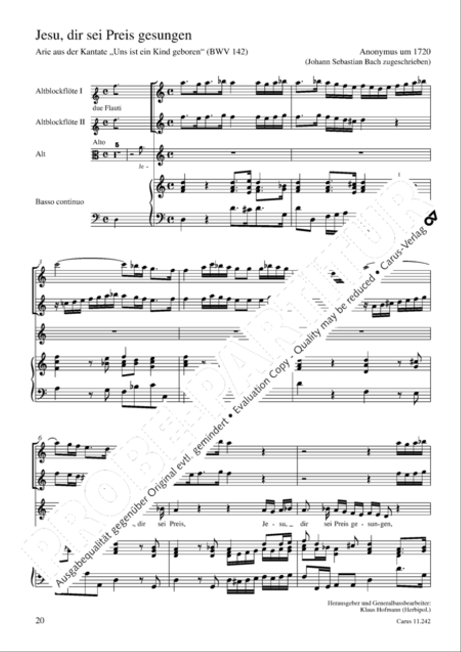 Flauto e voce IX Recorder scores gallery preview page 21