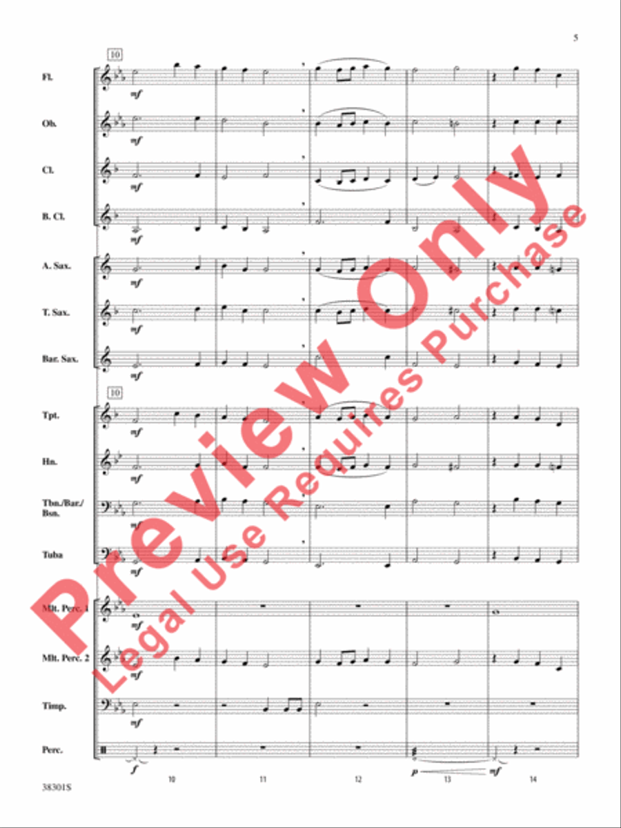Salvation Is Created Concert Band scores gallery preview page 5