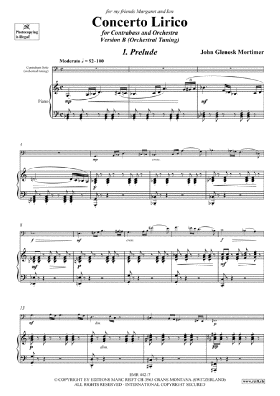 Concerto Lirico Double Bass scores gallery preview page 4