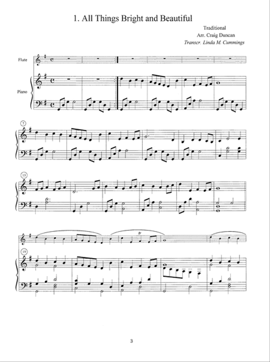 Old English Hymns for Flute Solo Oboe scores gallery preview page 4