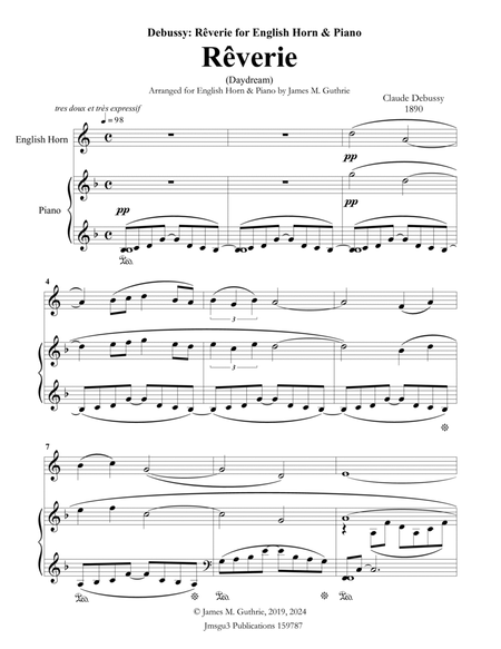 Debussy: Reverie for English Horn & Piano image number null