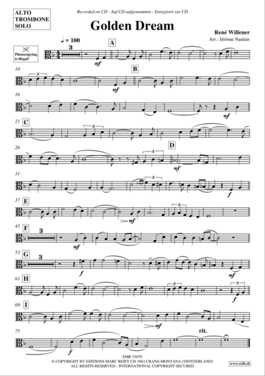 Golden Dream Piano Accompaniment scores gallery preview page 2