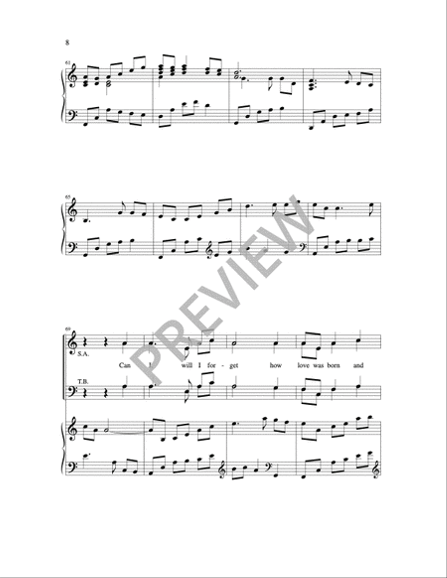 Where Shepherds Lately Knelt 4-Part scores gallery preview page 12