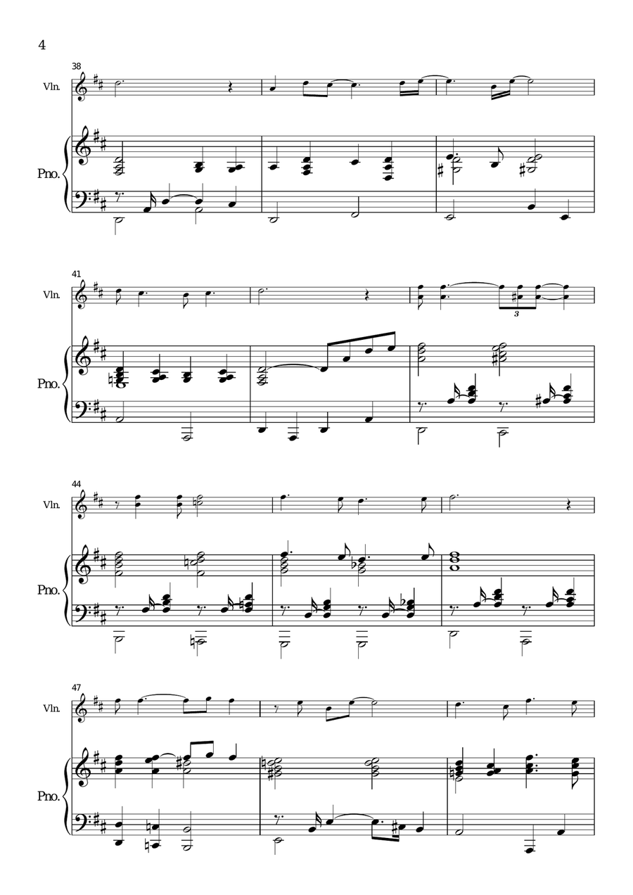 Love Me Tender Love Me Tender Violin Solo scores gallery preview page 4