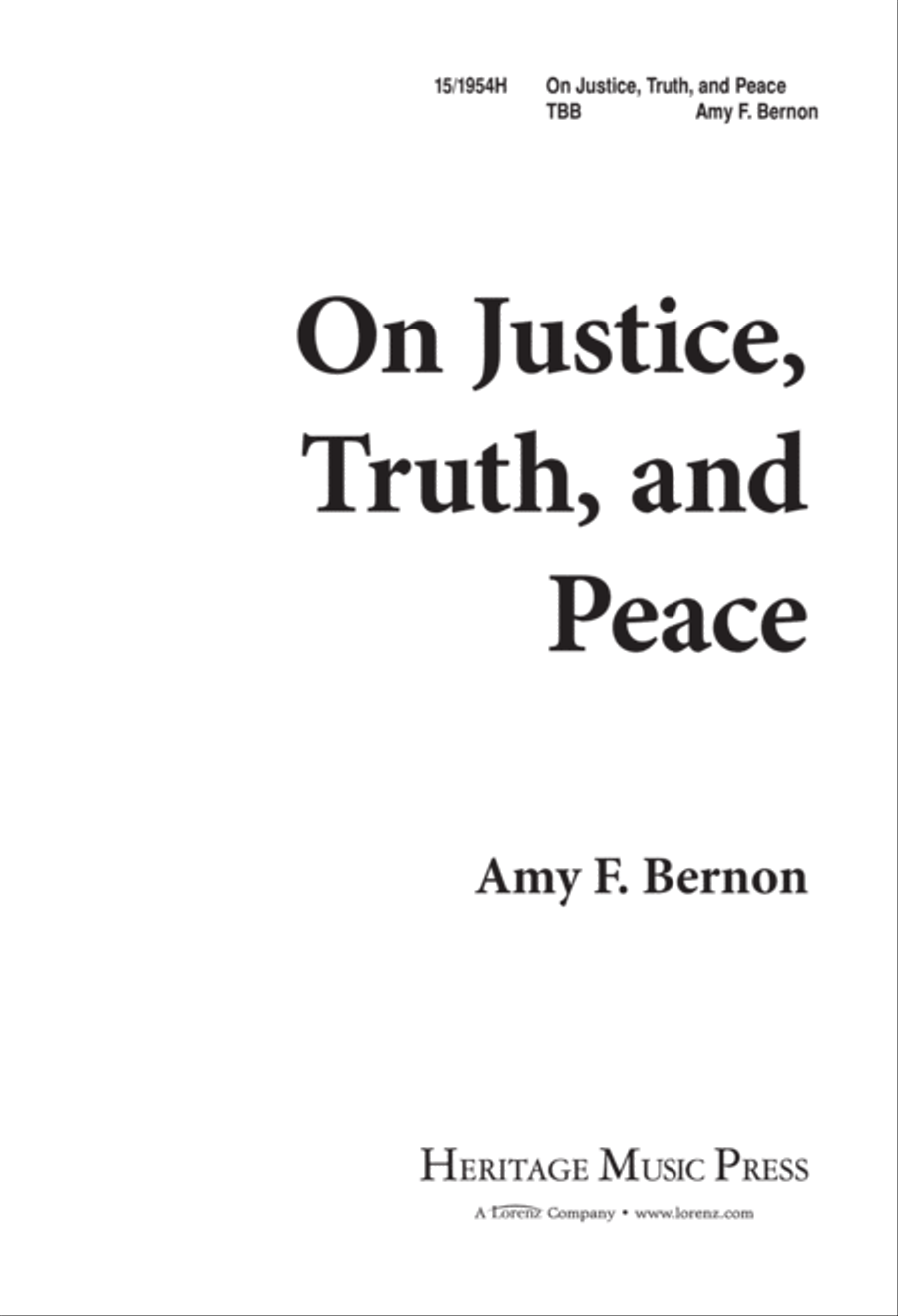 On Justice, Truth, and Peace TTB scores gallery preview page 1