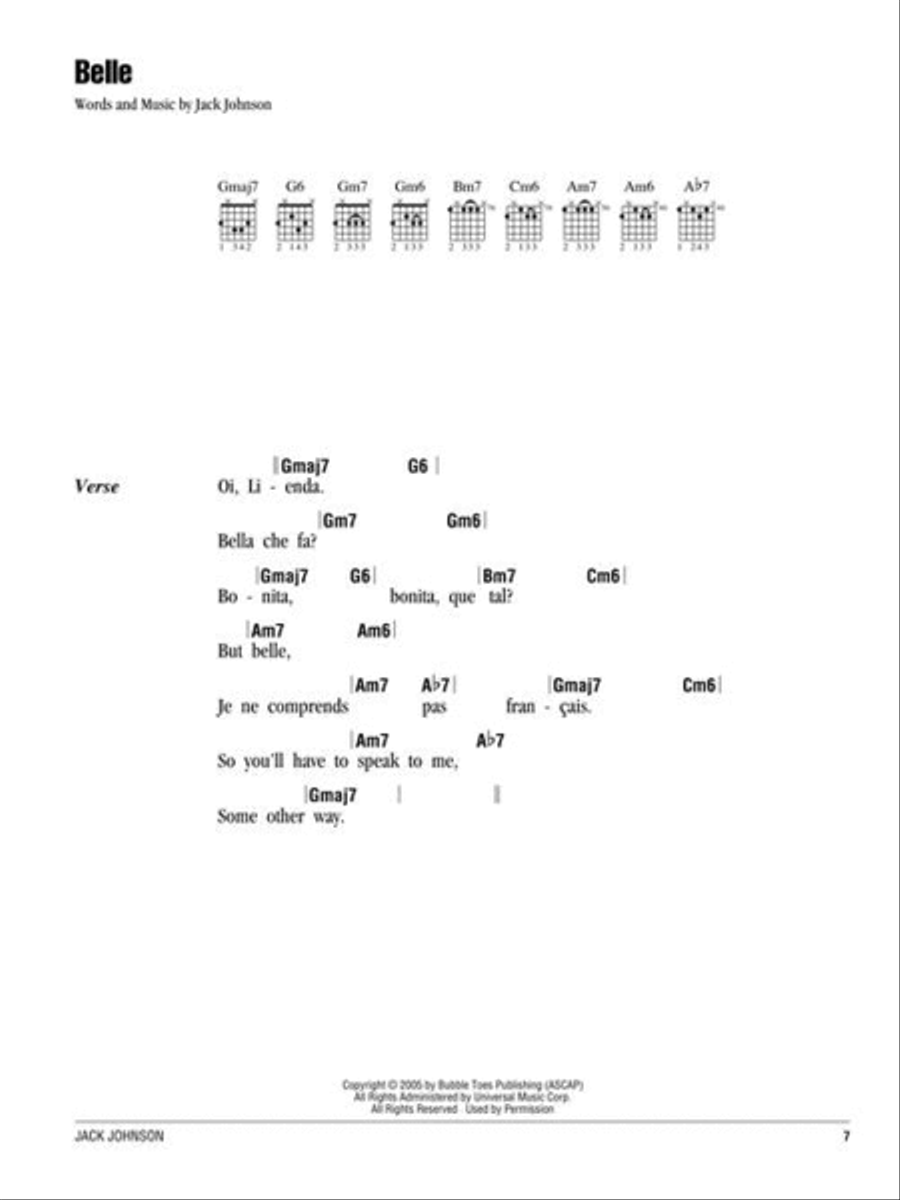 Jack Johnson – Strum & Sing Electric Guitar scores gallery preview page 6