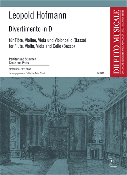 Divertimento in D by Leopold Hofmann Flute - Sheet Music