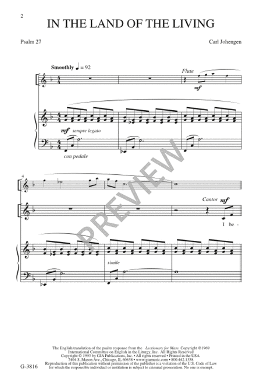 In the Land of the Living 2-Part scores gallery preview page 3
