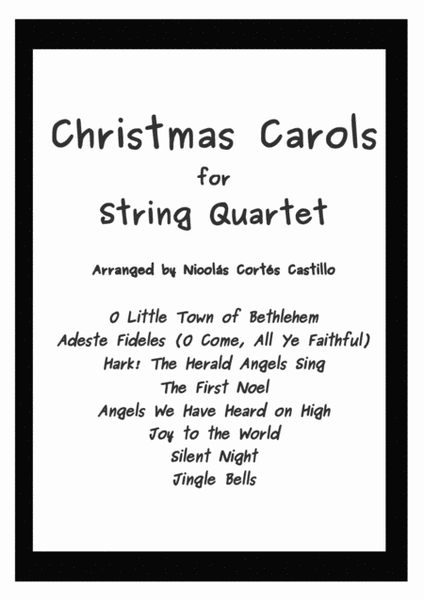 8 Christmas Carols for String Quartet image number null