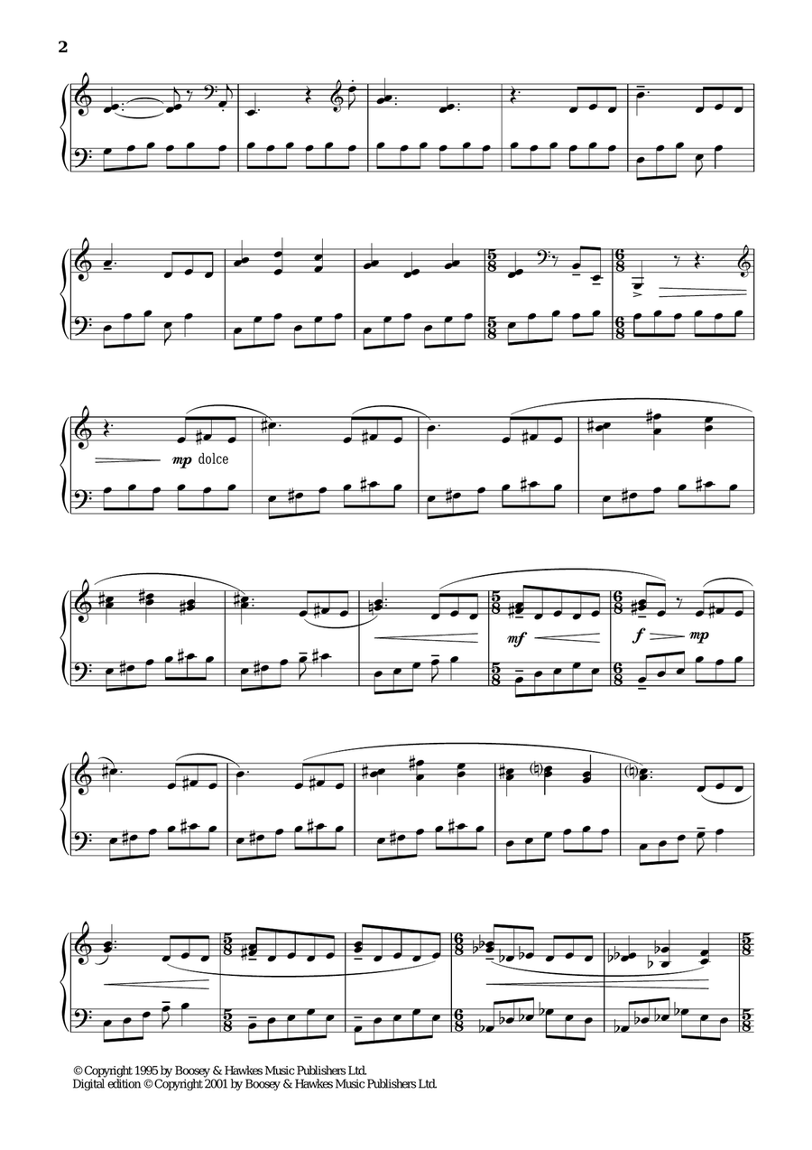 Eight Pattern Preludes, 3. Scherzo Piano Solo scores gallery preview page 2