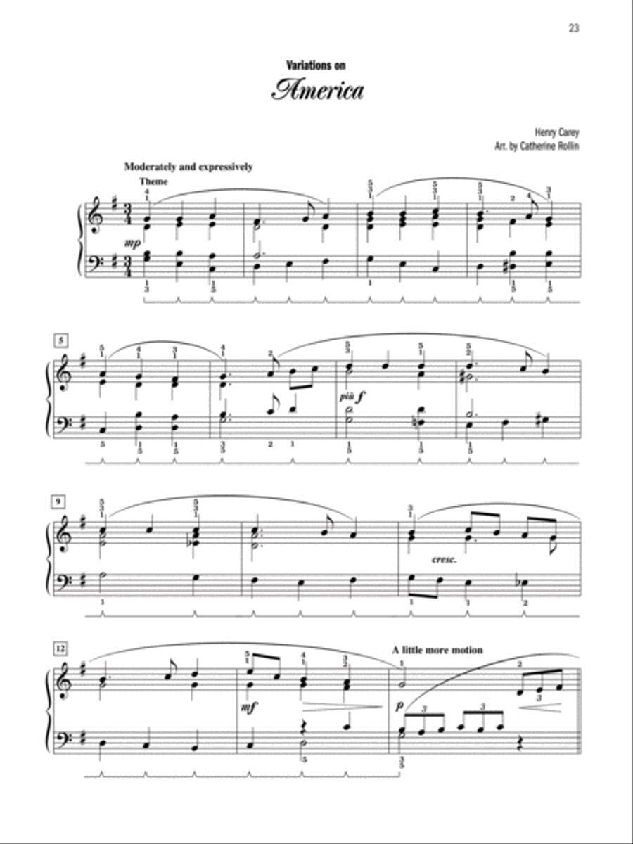 American Medleys & Variations Piano Solo scores gallery preview page 5