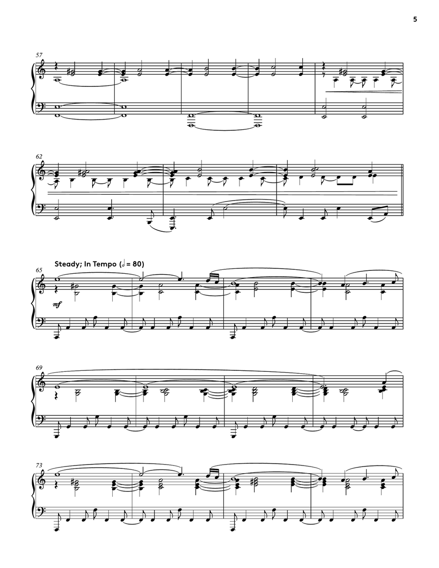 Resurrections ~ Awake (Celeste Piano Collections) Piano Solo scores gallery preview page 5