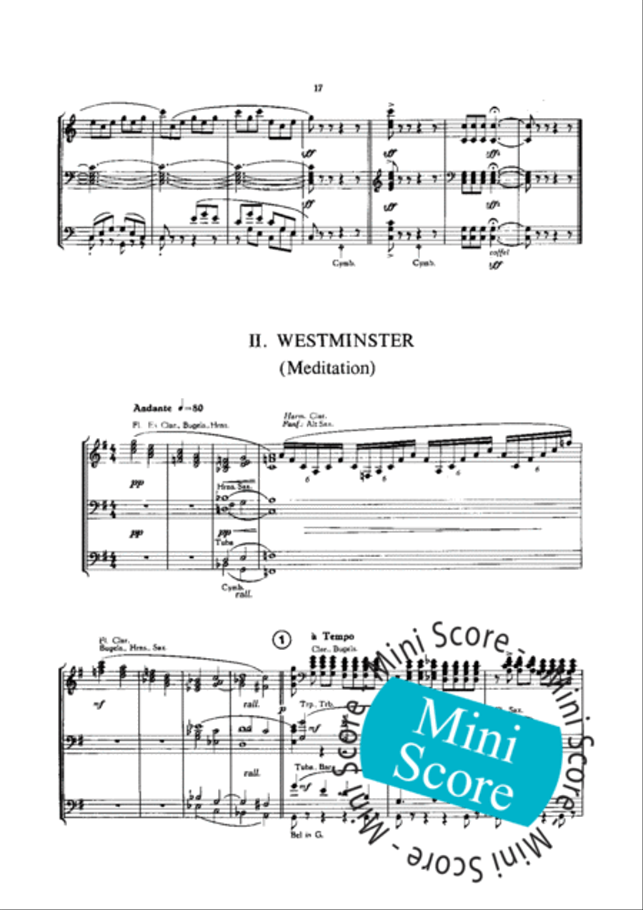 London Suite Concert Band scores gallery preview page 21