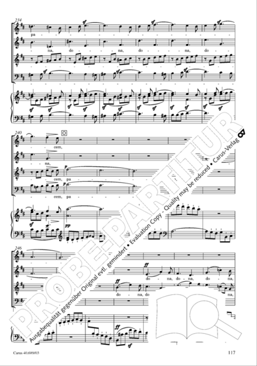 Missa solemnis Missa solemnis 4-Part scores gallery preview page 118