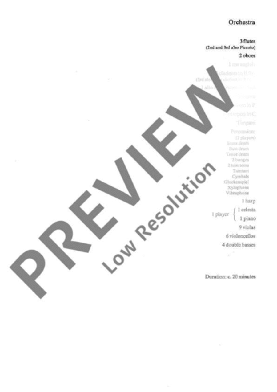 Canto di Speranza Chamber Orchestra scores gallery preview page 6