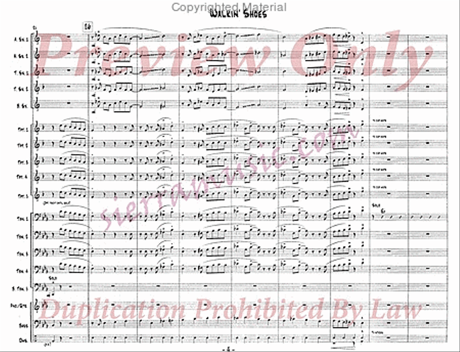 Walkin' Shoes Walkin' Shoes Jazz Ensemble scores gallery preview page 5