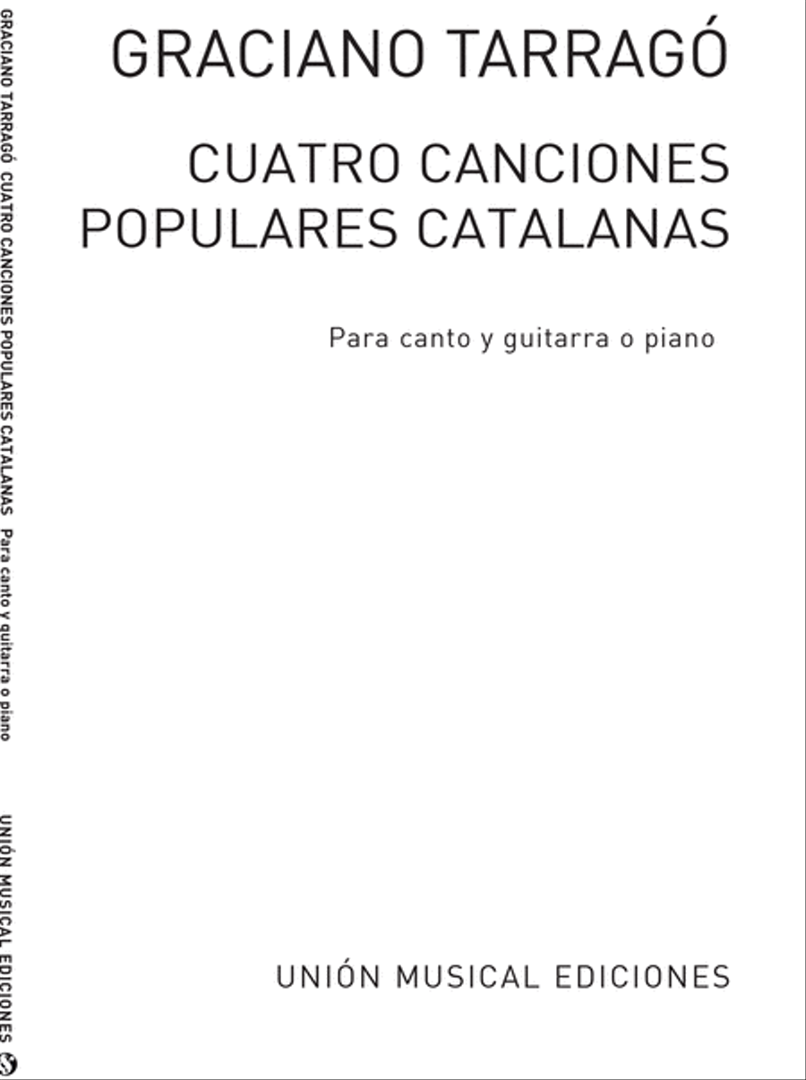 Cuatro Canciones Populares Catalanas Piano, Vocal, Guitar scores gallery preview page 1